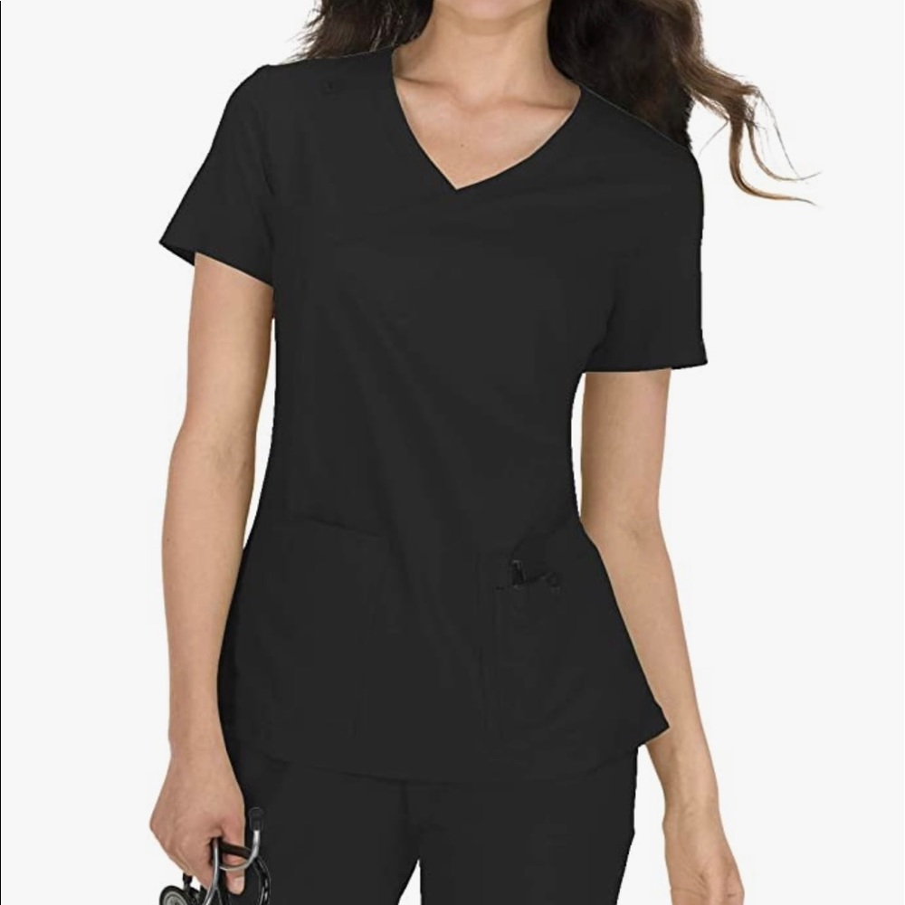 Size medium black hospital scrubs